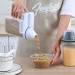 1.5Kg/2Kg Pet Food Storage Container With Measuring Cup, Plastic Square Moisture-Proof Sealed Jar, Uncharged Dog & Cat Supplies Accessories - Image 13