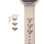 1Pc Bee Design Smart Watch Accessory For Iwatch Decoration 38Mm, 40Mm, 41Mm, 42Mm, 44Mm, 45Mm Watch Band Accessories - Image 2