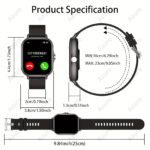 25 New Fashion Smart Watches, Hd Display Unisex With Wireless Call Alerts & Music Playback For All Sports Modes - Ideal Gift Suitable For Android And Iphone, Ultra Smart Watch, Small Smart Watch, Ultra Thin Smart Watch - Image 2