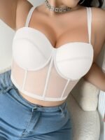 Plus Size Women'S Underwire Push-Up Strapless Bra - Adjustable Thin Cup Shaping Camisole With Breathable Support, Tummy Control & Waist Slimmer For Everyday Elegant Fit, Strapless Push Up Bra, Underwire Support, Durable Underwire - Image 7