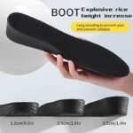 1Pair Inner Heightening Insoles, Men'S And Women'S Invisible Comfortable Soft Sole, Sports Shock Absorption Sweat-Absorbing Insoles - Image 10