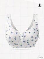 Women'S Large Size Four Seasons Random Print Vest Underwear, Soft, Comfortable And Breathable Front Button Underwear - Image 8