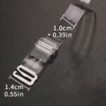 10Pcs Invisible Adjustable Tpu Bra Straps With Metal Clasps, Solid Color Non-Textile Bra Accessories For Women - Image 2