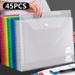 5/10Pcs A4 Clear Plastic File Folders - Durable Pp Material, Ideal For School & Office Organization, Available In 5/10Pcs, 15/25Pcs, 35/45Pcs, 55Pcs, Office Organization | Sleek File Holder | Durable Plastic - Image 9