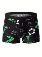 4Pcs Men'S Boxer Briefs - Breathable, Comfort Fit With Vibrant Tropical Floral & Leaf Print, Elastic Waistband, Lightweight & Stylish For Casual Attire, Comfortable Undergarment | Vibrant Print Boxers | Smooth Texture Fabric - Image 6