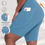 Plus Size - Women'S Plus Size High Waist Crescent Pocketed Shorts - Stretchy, Comfort Fit, Casual Summer Style With Plump Design, Breathable Fabric For Everyday Wear, Plus Size Shorts