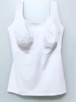 Women'S Simple Shapewear Top, Plus Size Solid Seamless Round Neck Tummy Control Slim Fit Tank Top - Image 2
