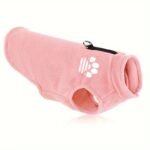 Cozy Plush Dog Sweater Coat For Small & X-Small Breeds - Adjustable Winter Spring Fall Apparel With Paw Print Design, Machine Washable, 4 Colors (Green/Blue/Purple/Pink), Small Dog Sweater, Pet Clothing, Pullover Style, Soft Fabric, Pet Fashion, Fashionconscious Pets - Image 9