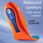 1Pair Shock-Absorption Sweat-Absorbing Insoles For Men, Breathable Arch Support Insoles For King'S Day - Image 13