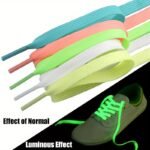 1 Pair Luminous Shoelaces For Sneakers Men Sports Shoes Laces Glow In The Dark Night Shoestrings Reflective Shoelaces - Image 10