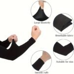 A Pair Of High-Elastic Compression Arm Sleeves, Comfortable And Breathable For Both Men And Women. Suitable For Summer Leisure Sports, These Sleeves Are Ideal For Outdoor Travel, Casual Driving, Cycling, And Everyday Use. - Image 8