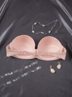 Solid Half Cup Underwire Strapless Bra, Elegant Comfy Push Up Bra, Women'S Lingerie & Underwear - Image 7