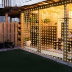 Solar Curtain String Lights 8 Lighting Modes For Outdoor Decor, Wedding Parties, And Gardens - Available In Multicolor, Warm White, And White Light - Image 6