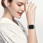 Women'S Floral Engraved For Apple Watch Band - Soft Silicone Sport Strap With Butterfly Clasp, Cute Flower Pattern Compatible With Series 1-10 & Ultra/Ultra 2/3/Se (38Mm-49Mm) - & Floral Design, Comfortable Durable Strap For Casual Attire - Image 8