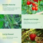 Durable Plastic Garden Trellis Clips - 10/50/100/150Pcs - Ideal For Supporting Tomato, Grape Vines & Vegetables - Promotes Healthy Upright Growth, Garden Trellis For Climbing Plants - Image 6