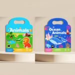 Reusable Sticker Books For Youngsters, Waterproof Double-Sided Design With Dinosaurs, Animals & Vehicles, Educational Toys, Mixed Colors, Paper Material, Perfect For Ages 3+ As Christmas, Halloween, Thanksgiving & New Year'S Gifts - Image 13