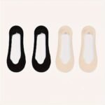 4/5/9/10 Pairs Women'S No-Show Toe Socks - Breathable Mesh, Non-Slip Sole, Lightweight Summer Socks With Heel Catch For High Heels, White & Black, Machine Washable, High Heel Socks, Comfortable Footwear, Minimalist Design, Durable Fabric - Image 12