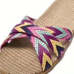 Women'S Striped Linen Slippers - Summer Fashion, Comfortable Indoor/Outdoor Flats With Eva Sole, 515 - Image 12