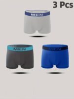 1/3/6 Packs Of Men'S Breathable Quick-Drying Boxer Briefs With High Elasticity And Skin-Friendly Material, Adult Underwear For Men'S Casual Sports Underwear, Suitable For S/M/L Sizes - Image 9