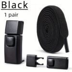8Mm 2024 No Tie Shoe Laces Press Lock Insert Fixed Shoelaces Without Ties Elastic Laces Sneaker Adult Flat Shoelace For Shoe - Image 3