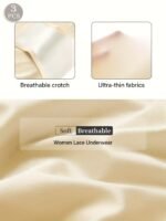 Set Of 3 Large Size High-Waisted Tummy Control Seamless Women'S Panties, Triangle Cut, Comfortable Fit, Shaping And Lifting, Summer Thin Style. - Image 9