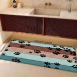 1Pc Soft & Absorbent Dog Paw Print Mat - Rectangular Polyester Pet Mat With, Quick-Dry, Washable Design - Ideal For Entryway, Bathroom, Kitchen, Living Room, Office Decor - Available In Multiple Sizes For Small To Large Dogs, Pet Mat | Playful Dog Design | Durable Dog Mat, Dog Accessories - Image 7