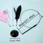 Cat Teaser Wand With Bell Long Pole Suction Cup Feather Goose Feathers - Image 2