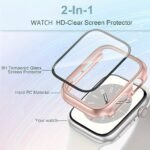 3Pcs Sports & Casual Protective Case Set For Apple Watch, Full-Body Shockproof Scratch-Resistant Hard Pc Cover With 9H Tempered Glass Screen Protector, Compatible With Apple Watch 38/42/40/44/41/45/46Mm, Ultra/Series 11/10/9/8/7/6/5/Se/4 - Image 8