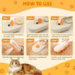 Steamy Cat Brush, 3 In 1 Cat Steamy Brush, Cat Brush Massaging Comb, Usb Recharging Pet Grooming Comb - For Removing Loose Hair & Massaging, Steamy Dog Brush, Suitable For All Cats & Dogs, Suitable For Daily Grooming - Perfect Gift For Pet Lovers - Image 7