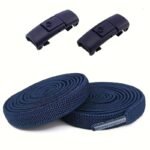 2/4Pcs Lazy No-Tie Shoelaces For Men And Women, Easy Clip-On Elastic Laces, Durable Polyester & Spandex Material, Secure Snap Fastener Shoe Laces For Sports Shoes - Image 7