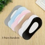 5-Pair Women'S Non-Slip Invisible Shoe Liners - Low-Cut No Show Socks, Breathable Mesh Grip Sole For Flats, Loafers, Boots - Everyday & Formal Use - Multi-Color Pack (Black/Beige/White/Blue/Pink) - Easy Care, Loafers Accessory, Minimalist Design, Flexible Material - Image 3