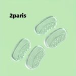 1 Pair/2 Pairs/5 Pairs Gel Heel Cushion Inserts, Transparent Silicone Anti-Slip Shoe Pads For High Heels, Comfortable Half Size Pads For Women'S Footwear - Image 5
