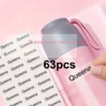 Personalized Custom Transparent Name Tags, Waterproof Material, 45-999Pcs Set, Suitable For Paper Labeling, Numbering, School Supplies, Office Essentials - Image 3