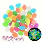 202Pcs/Bag Plastic Gardening Landscape Pebbles, Colorful, Mini, Reusable, For Garden, Wedding, Party, Festival, Aquarium, Outdoor Landscape, Pottery - Image 7