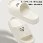 Cute Cartoon Bear Pattern Slides, Casual Soft Sole Pillow Slides, Comfortable Indoor Home Slides - Image 6