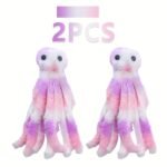 1Pc/2Pcs/3Pcs Cat Toy, Cartoon Octopus Design Pet Toy, Chew Durable Cat Toy, Cat And Dog Interactive Supply - Image 5