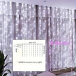Led Fairy Curtain Lights, Fairy Curtain Lights For Bedroom, Cold White Usb Plug-In 8 Modes Chandelier String Lights With Remote Control, Suitable For Christmas, Bedroom, Indoor, Wedding, Party, Etc. Decoration, Suitable For All Seasons - Image 11