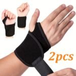 1Pc/2Pcs Adjustable Wrist Strap For Women And Men - Wrist Support For Work, Fitness And Weightlifting, For Left Or Right Hand Support, Wrist Brace, Wrist Support Brace, Wrist Strap For Weightlifting, Wrist Support Brace For Women, Workout Accessory, Fitness Accessory, Secure Fit, Breathable Material, Durable Construction, Sports Accessory, Gym Enthusiasts, Active Lifestyle - Image 5