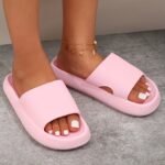 Eva Soft Sole Pillow Slides, Soft Sole Quick Drying Non-Slip Home Shower Slides, Casual Slip On Lightweight Beach Slides - Image 11