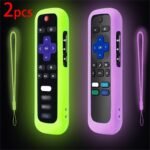 1Pc/2Pcs/3Pcs Glow-In-The-Dark Silicone Remote Cover With Lanyard For Roku Tv Remote Control - Universal Silicone Sleeve Case For Tcl Hisense, Roku Tv Streaming Stick, 4K+/ 4K Voice Remote - Image 11