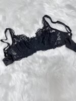 Elegant Plus Size Floral Lace Front Bra - Ultra-Thin, Soft Underwire, No-Pad Design With Contrast Mesh Detail - Perfect Gift For Her, Sexy Style With Lace Patterns - Image 3