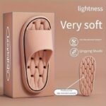 Women'S Comfortable Eva Slides - Non-Slip, Cushioned Thick Sole, Round Toe, Ribbed Texture - Ideal For Indoor/Outdoor Use, Beach & Home Relaxation, All-Season Slippers, Indoor Slippers|Elegant Slippers|Eva Material Slides - Image 5