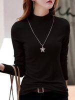 Women'S Sports Long Sleeve T-Shirt, Comfortable And Stylish, For Sports And Daily Life, Solid Color - Image 3