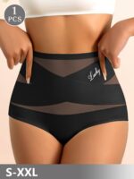 Miotan Women'S High-Waisted Seamless Tummy Control Butt-Lifting Underwear - Breathable Ice Sliky Fiber Mesh With Cross-Over Design, Size S-Xl (Xs To Xxl), Gym Apparel | Minimalist Style | Highelasticity Material, Tummy Control Shapewear - Image 2