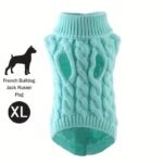 1Pc Cozy Knit Cat & Dog Sweater - Soft Acrylic Pullover For Small To Medium Pets, Winter & Fall Warmth, 7 Color Options, Machine Washable - Image 40