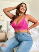 1Pc French Triangle Lace Bra - No Underwire, Seamless Comfort, Plus Size Friendly, Sexy Sheer Design With Medium Stretch Fabric For Everyday & Special Occasions, Lace Bralette, Elegant Lingerie, Elegant Underwear, Comfortable Fit - Image 10