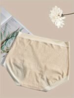 2Pcs Plus Size Natural Color Screw Thread High Stretch Panties,Comfy&Breathable,Women'S Briefs Essential Lingerie - Image 6