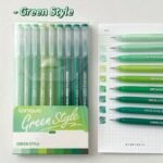 1Pc, 9Pcs Set Of Morandi Retro Color Palette Handwriting Pens, Multi-Color Painting And Doodling Pens, Stackable Color Ink Refills, Neutral Pens - Image 14