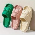 Women'S Thick Sole Non-Slip Eva Slides, Casual Solid Color All-Season Slip-On Sandals For Beach And Indoor Use, Summer Sandals - Image 21