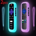 1Pc/2Pcs/3Pcs Glow-In-The-Dark Silicone Remote Cover With Lanyard For Roku Tv Remote Control - Universal Silicone Sleeve Case For Tcl Hisense, Roku Tv Streaming Stick, 4K+/ 4K Voice Remote - Image 13